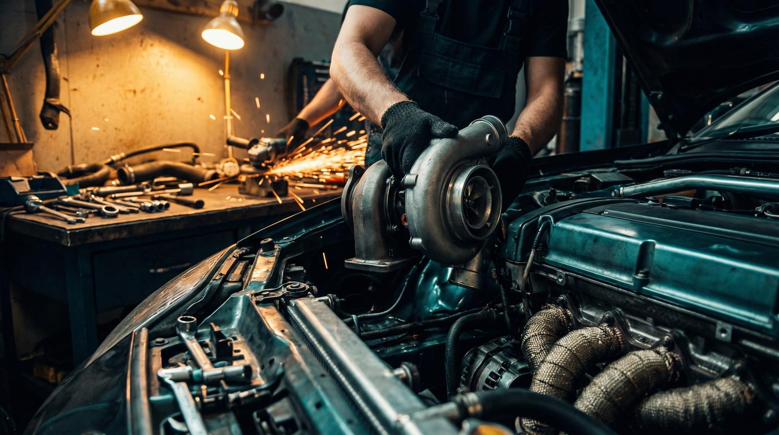 抖阴修车视频教程-涡轮增压器安装